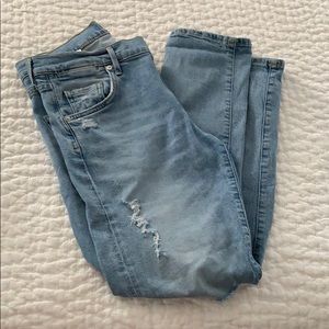 Agolde Isabel Ankle Slim Boyfriend Jeans